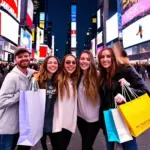 European tourists in New York